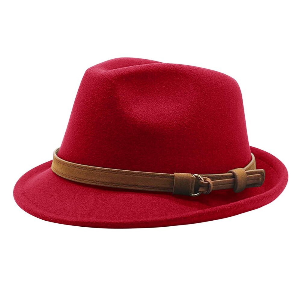 7687 Felt Fedora Sun Bucket Hat UV Protective UPF 50+ Short Brim Summer